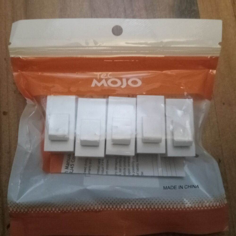 Tecmojo UL Listed Cat6 Keystone Coupler, 1000 Mbps RJ45 Ethernet Jack, Female to